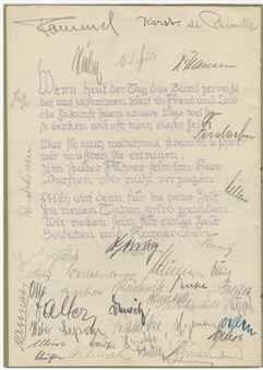 1934 Erwin Rommel Signed Booklet (University Archives LOA)